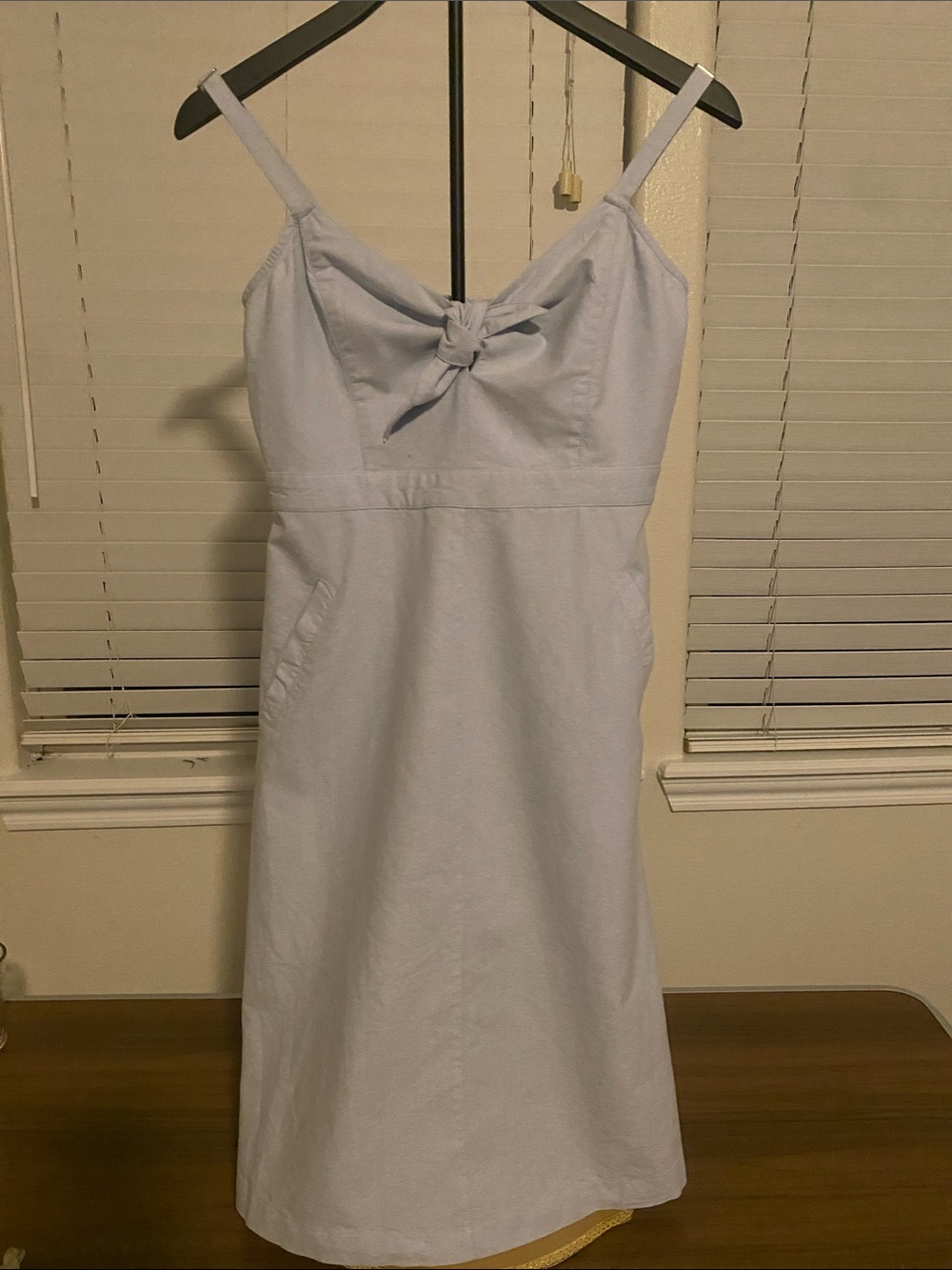 Lulus Lush Light Blue 100% Cotton Sun Dress Size M